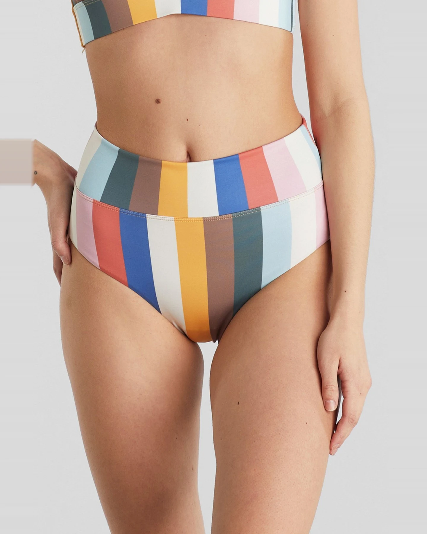 Bikini Bottom Slite Stripes Pink – Ansicht 5