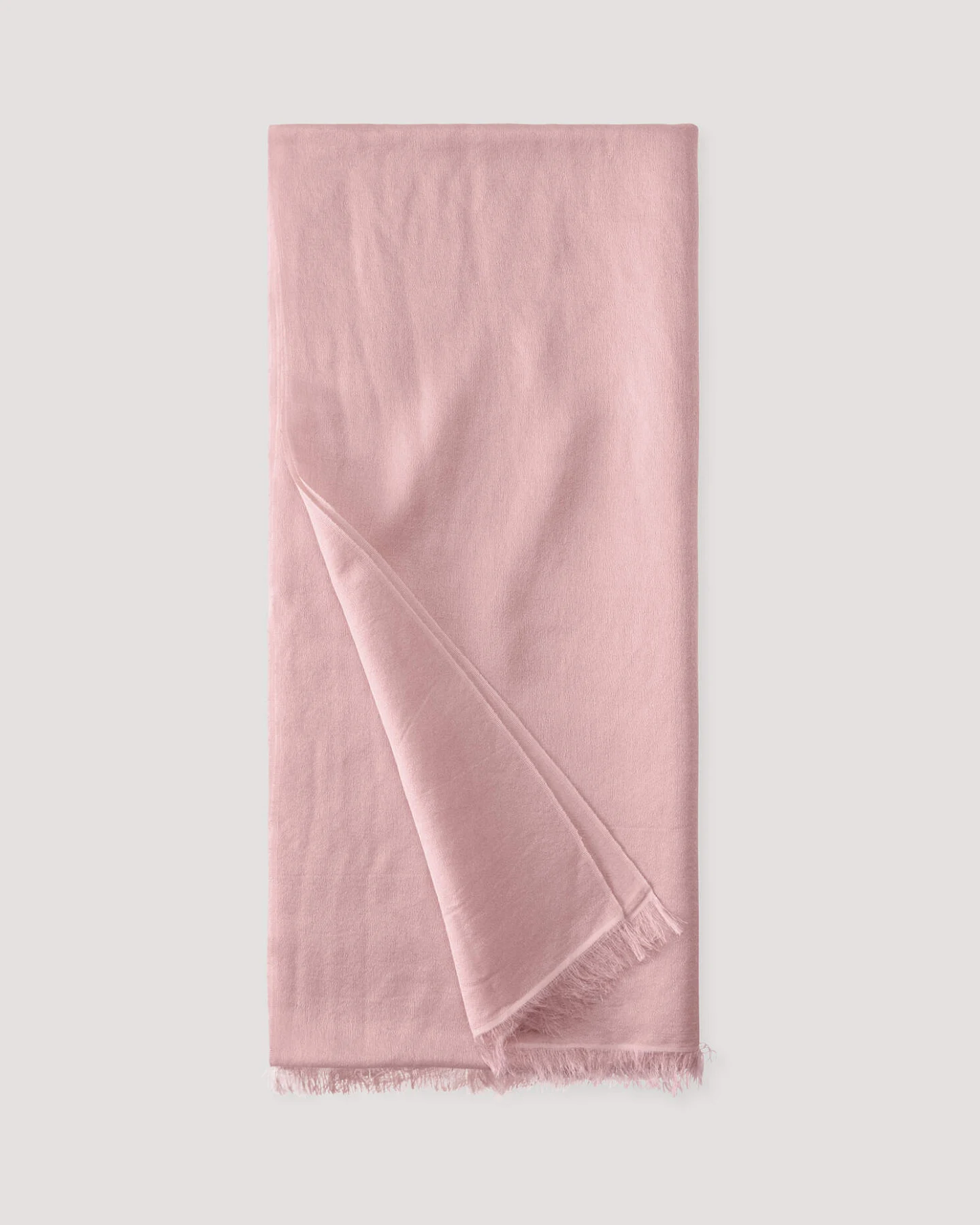 hessnatur Damen Schal aus Schurwolle mit Seide - rosa - Größe 45x200 cm – Ansicht 2