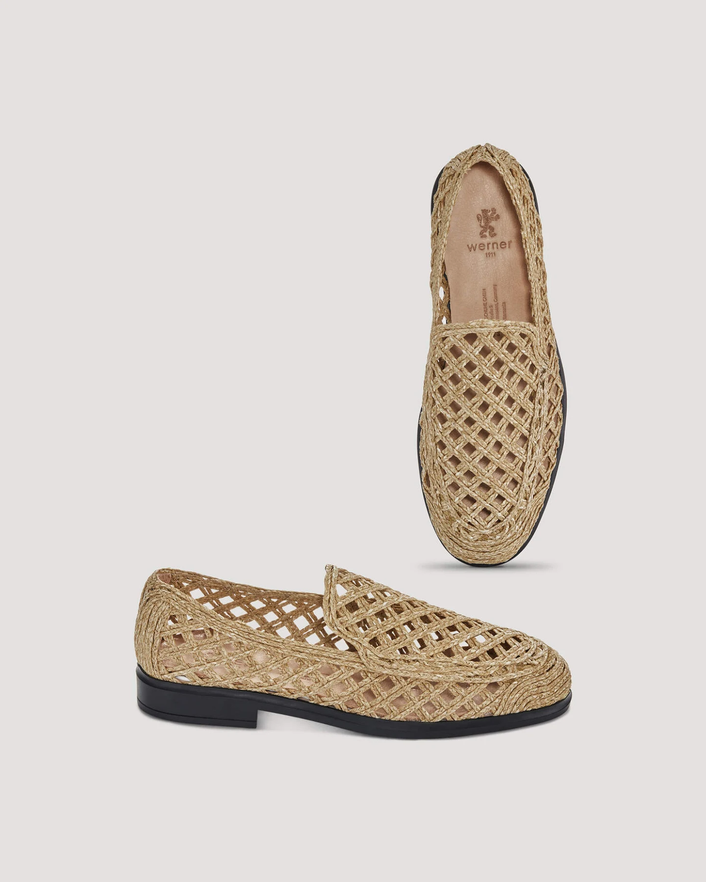 hessnatur Damen Loafer aus Bast - beige - Größe 42 – Ansicht 3