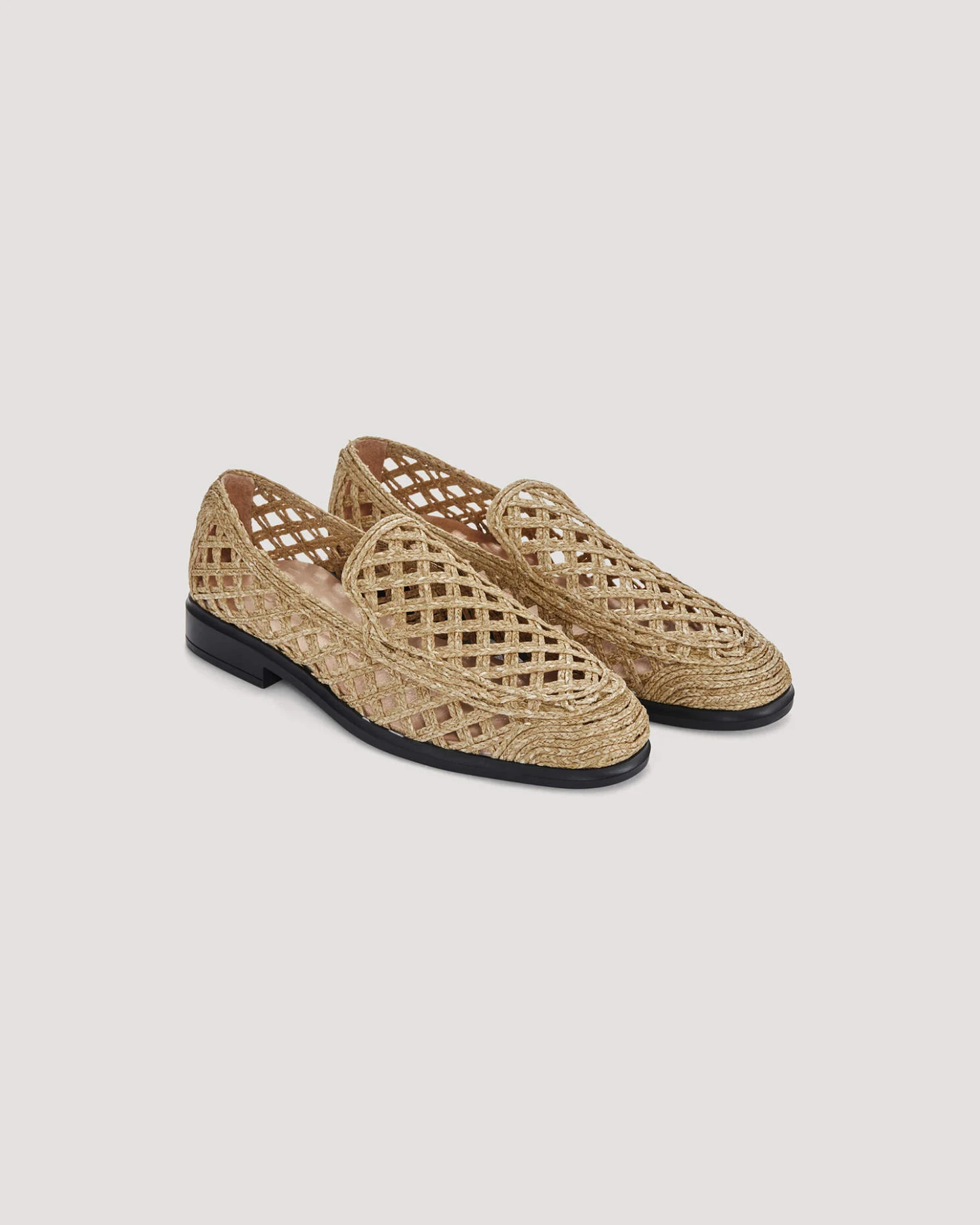 hessnatur Damen Loafer aus Bast - beige - Größe 42 – Ansicht 4