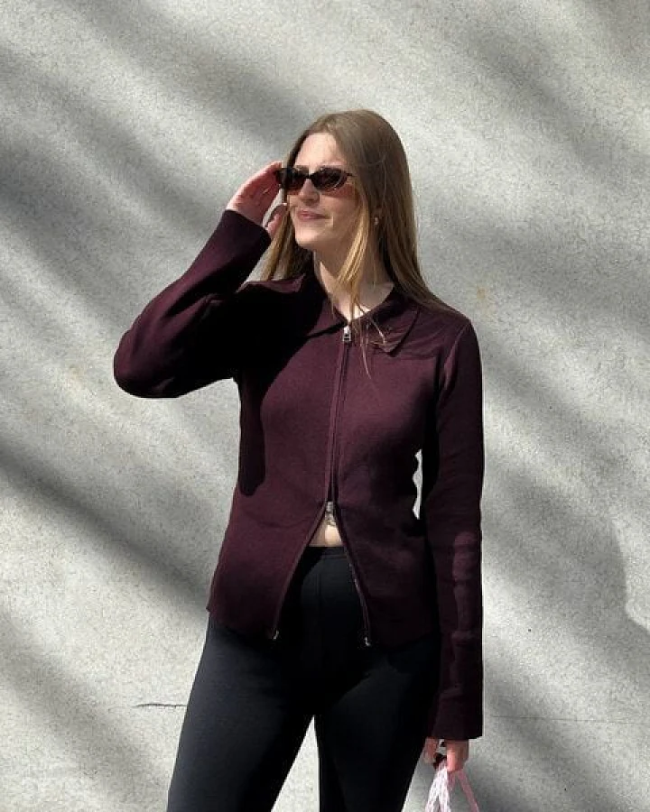 JAN N JUNE Baumwoll Zip Jacke TYRIE