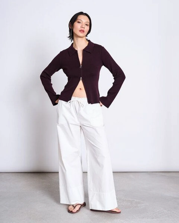 JAN N JUNE Baumwoll Zip Jacke TYRIE