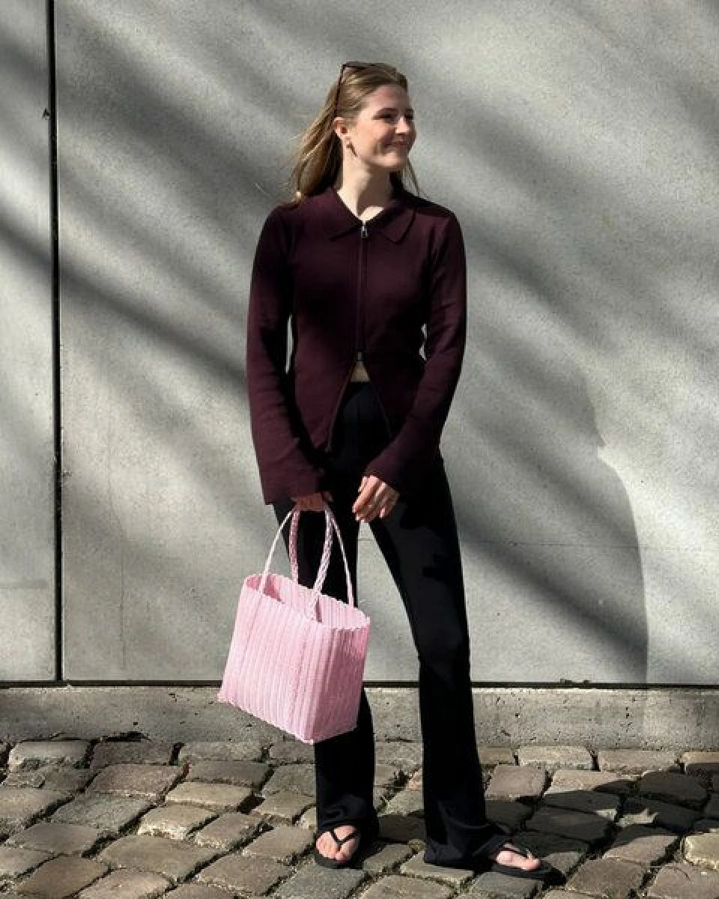 JAN N JUNE Baumwoll Zip Jacke TYRIE – Ansicht 2