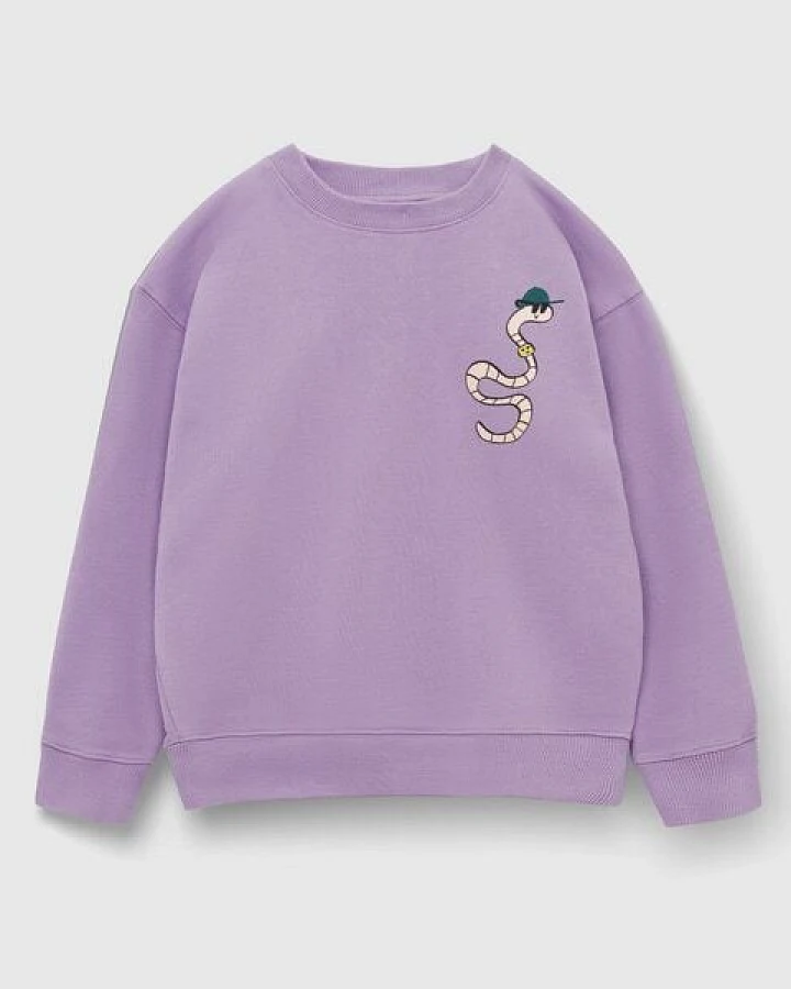 PlayPlayPauly CHECKER TOBI Erde Unisex Kinder Sweatshirt aus Bio-Baumwolle