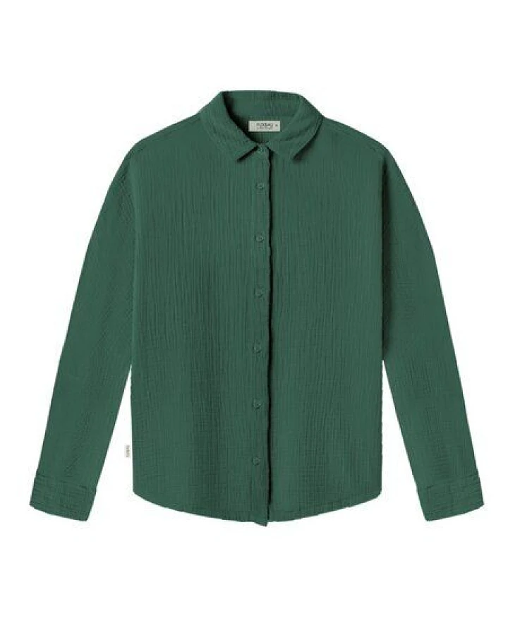 FUXBAU Frauen Musselinbluse
