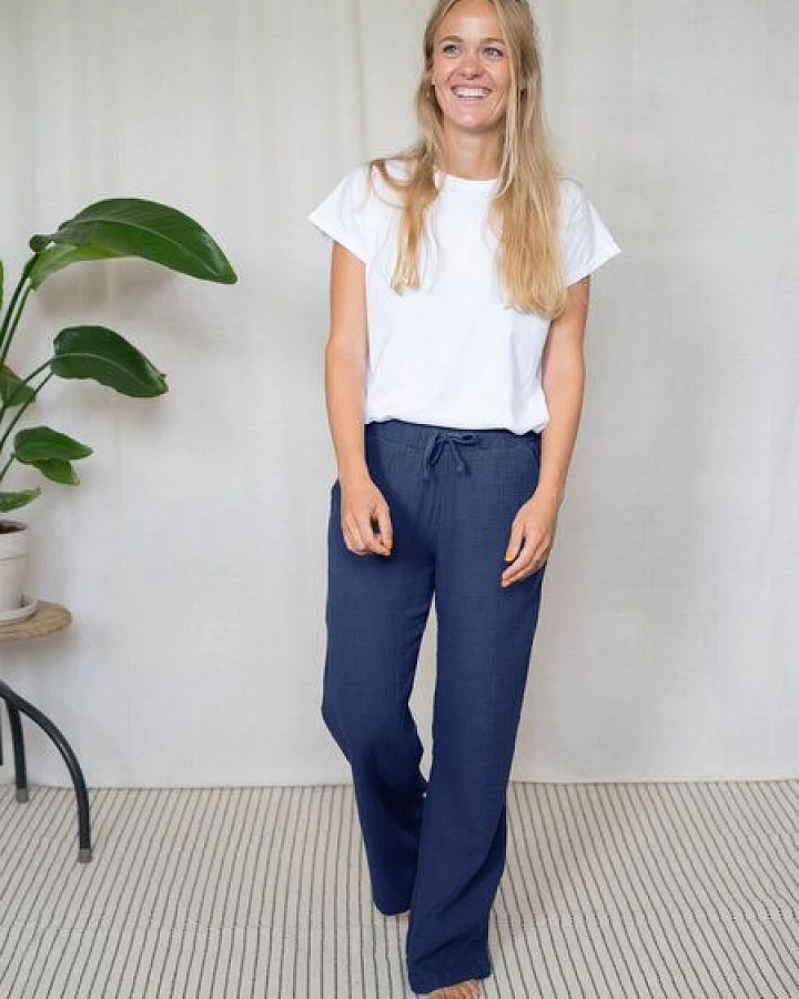 FUXBAU Frauen Musselinhose