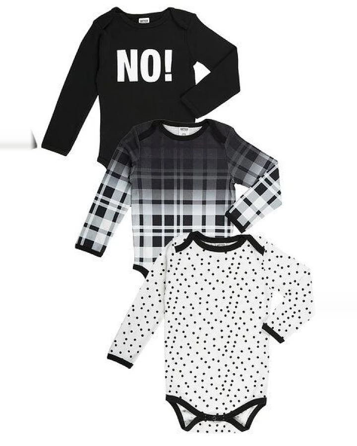 VATTER Black & White Baby Body Bundle – 3er Set