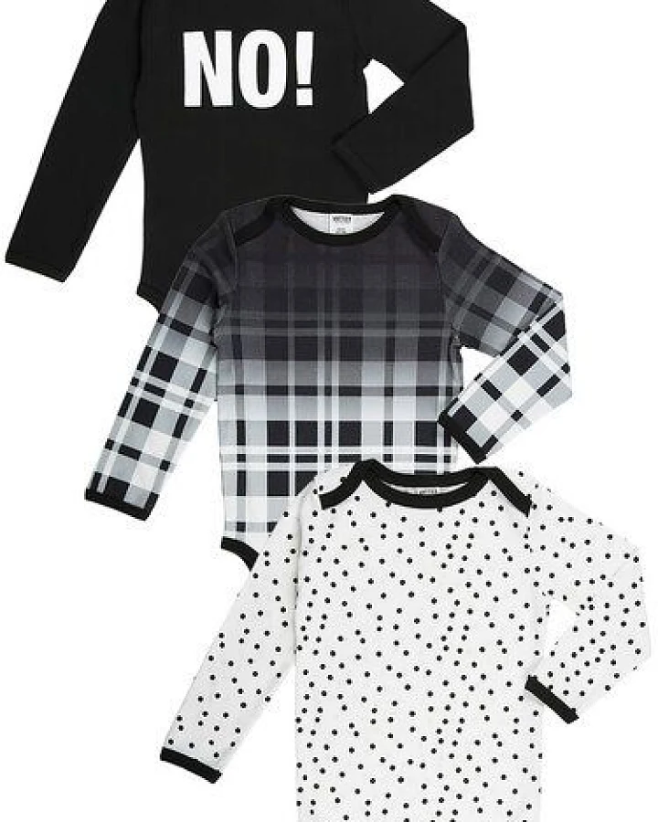 VATTER Black & White Baby Body Bundle – 3er Set