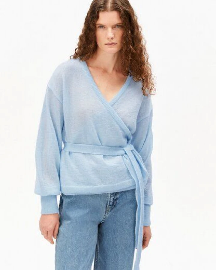 ARMEDANGELS MOHAIR BLEND WRAP Damen Strickjacke aus Mohair-Woll Mix