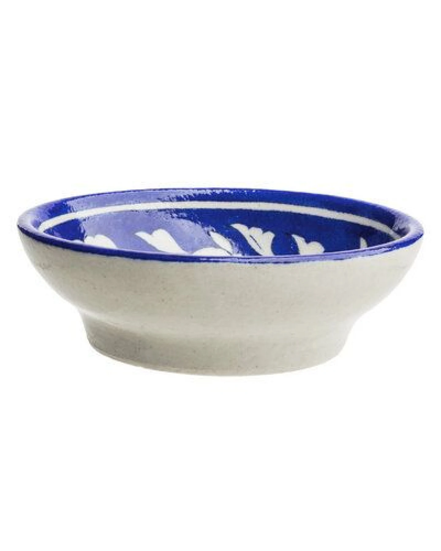 TRANQUILLO Blue Pottery Seifenschale von Hand geformt und bemalt – Ansicht 2