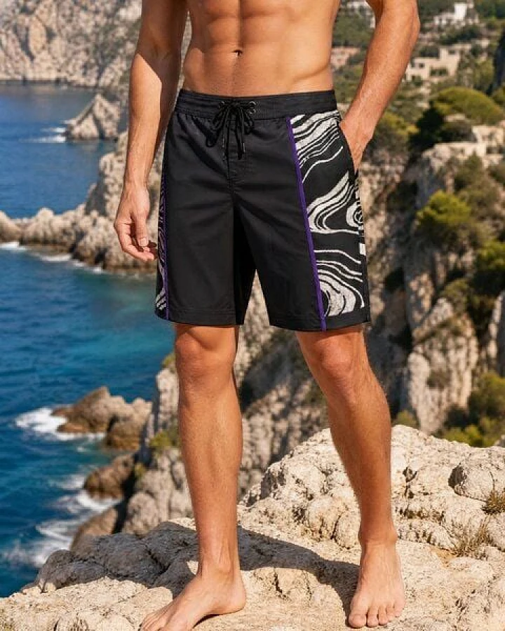 Zeachild Kuro Wave Boardshort - recycelte Fischnetze