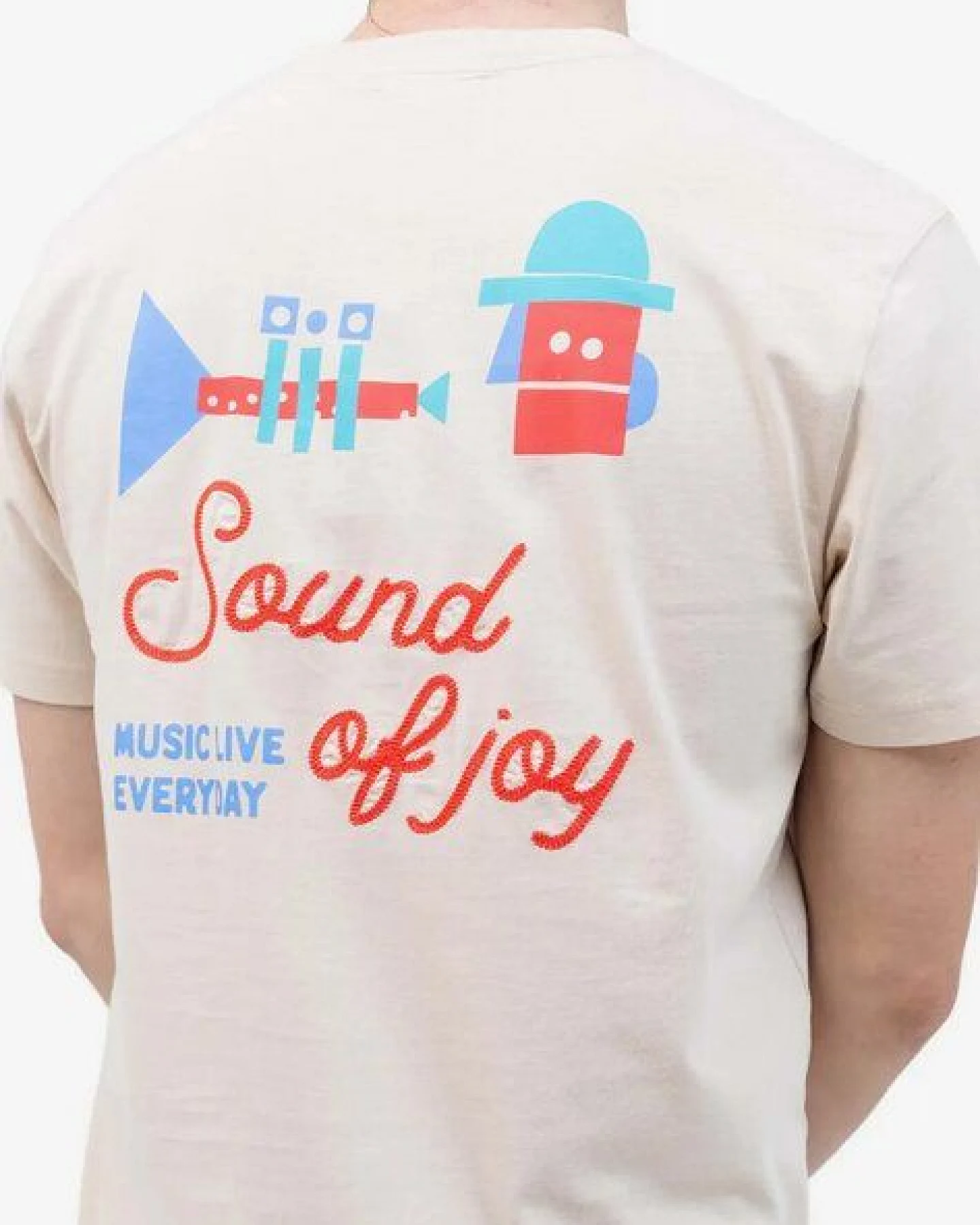 Olow Sound of Joy T-Shirt mit Backprint – Ansicht 3