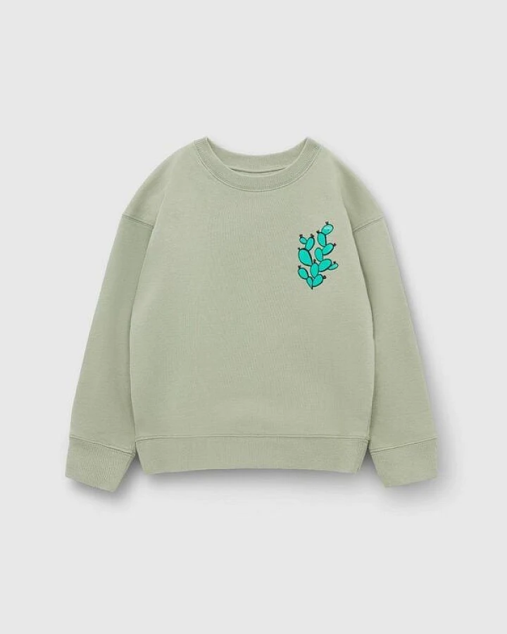 PlayPlayPauly CHECKER TOBI Regenwurm Unisex Kinder Sweatshirt aus Bio-Baumwolle
