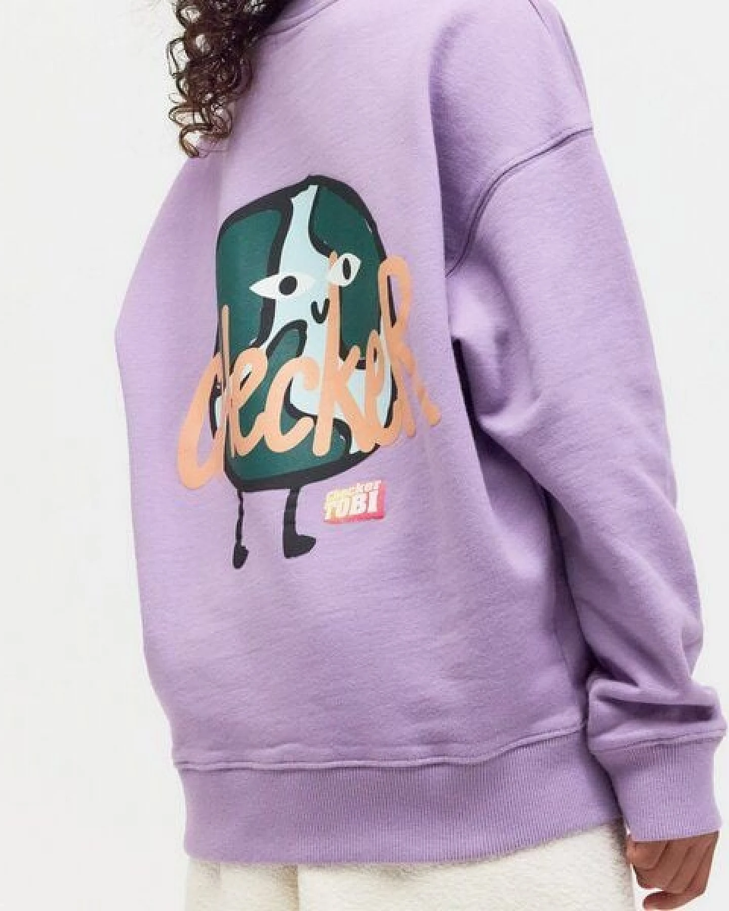 PlayPlayPauly CHECKER TOBI Erde Unisex Kinder Sweatshirt aus Bio-Baumwolle – Ansicht 4