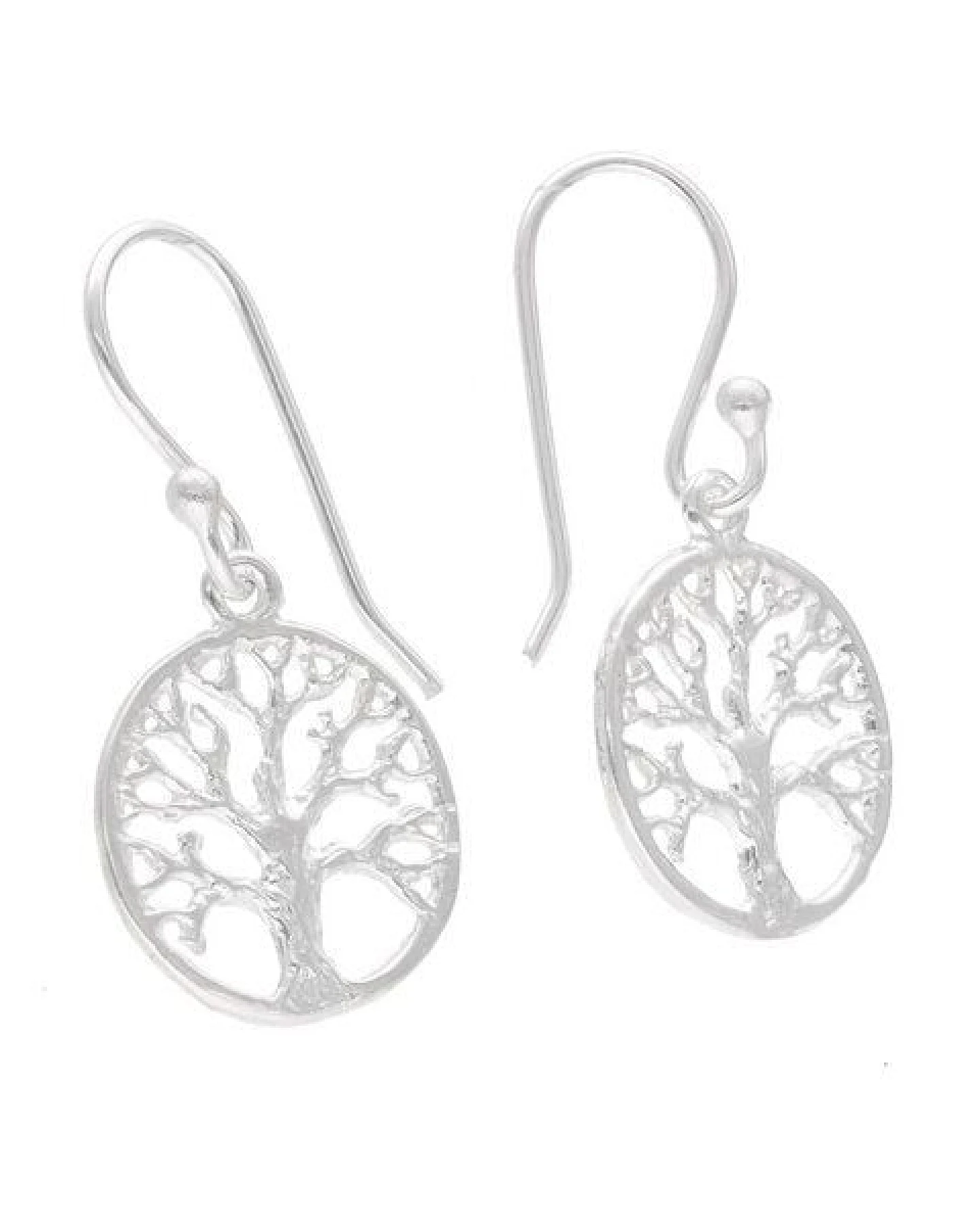 pakilia Silber Ohrringe Bäume Fair-Trade und handmade – Ansicht 3