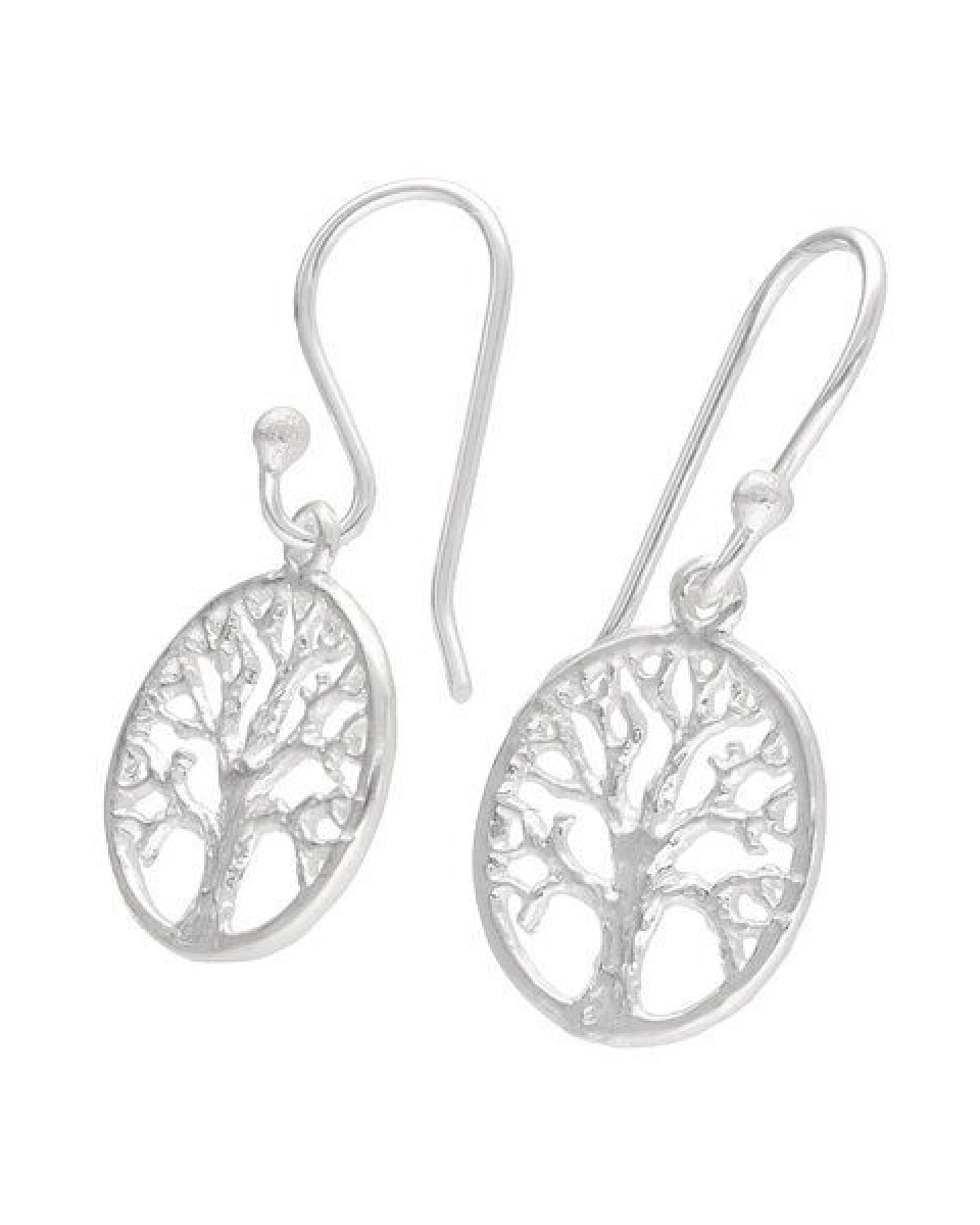 pakilia Silber Ohrringe Bäume Fair-Trade und handmade – Ansicht 2
