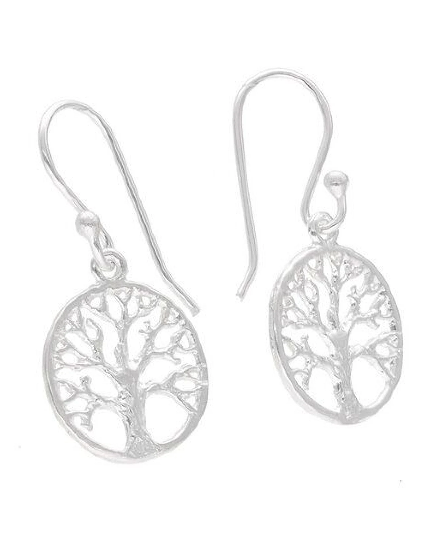 pakilia Silber Ohrringe Bäume Fair-Trade und handmade – Ansicht 3