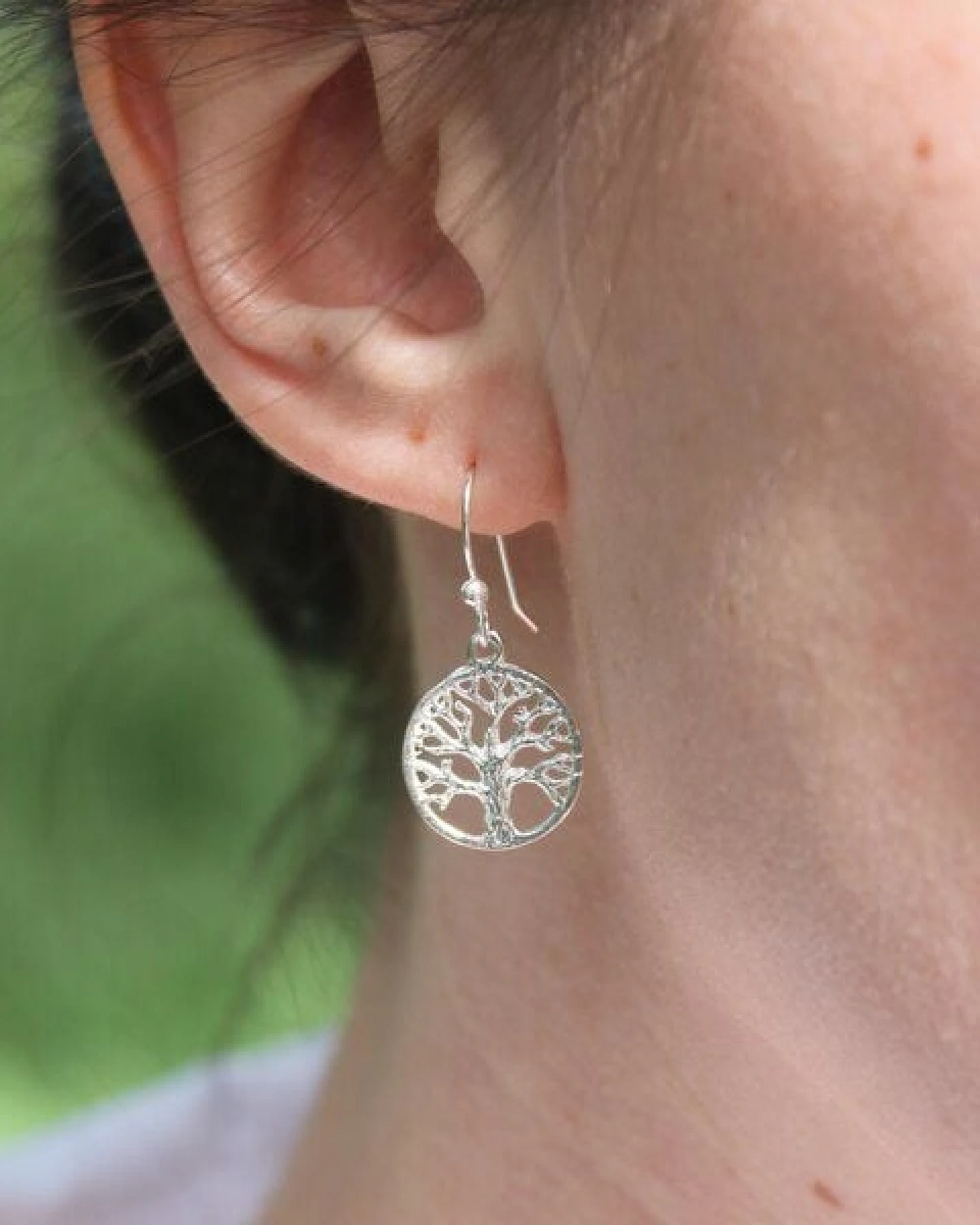 pakilia Silber Ohrringe Bäume Fair-Trade und handmade – Ansicht 4