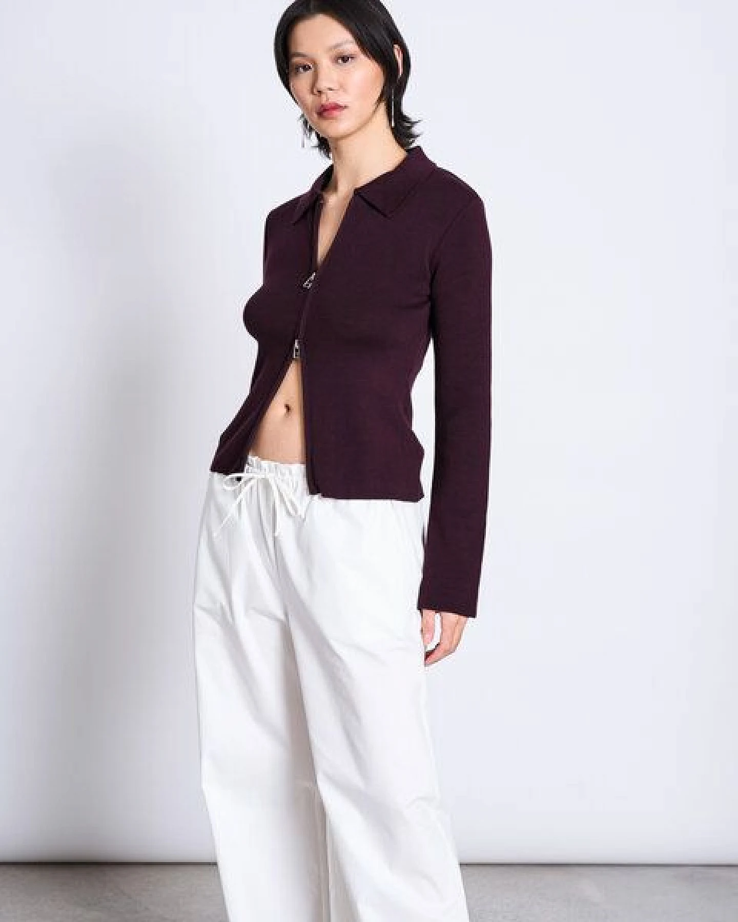 JAN N JUNE Baumwoll Zip Jacke TYRIE – Ansicht 3