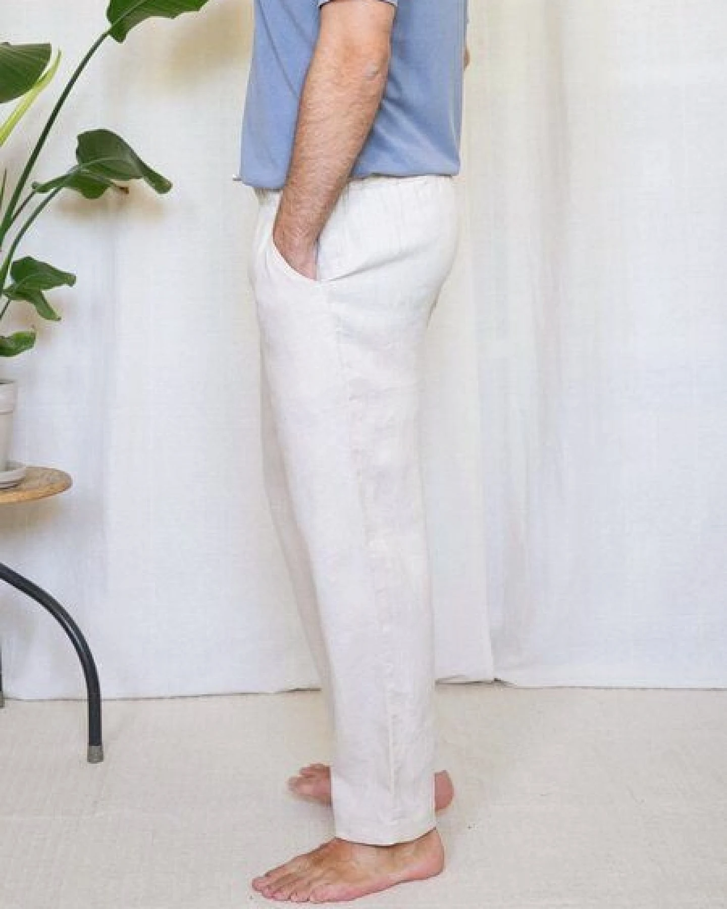 FUXBAU Männer Leinenhose – Ansicht 2
