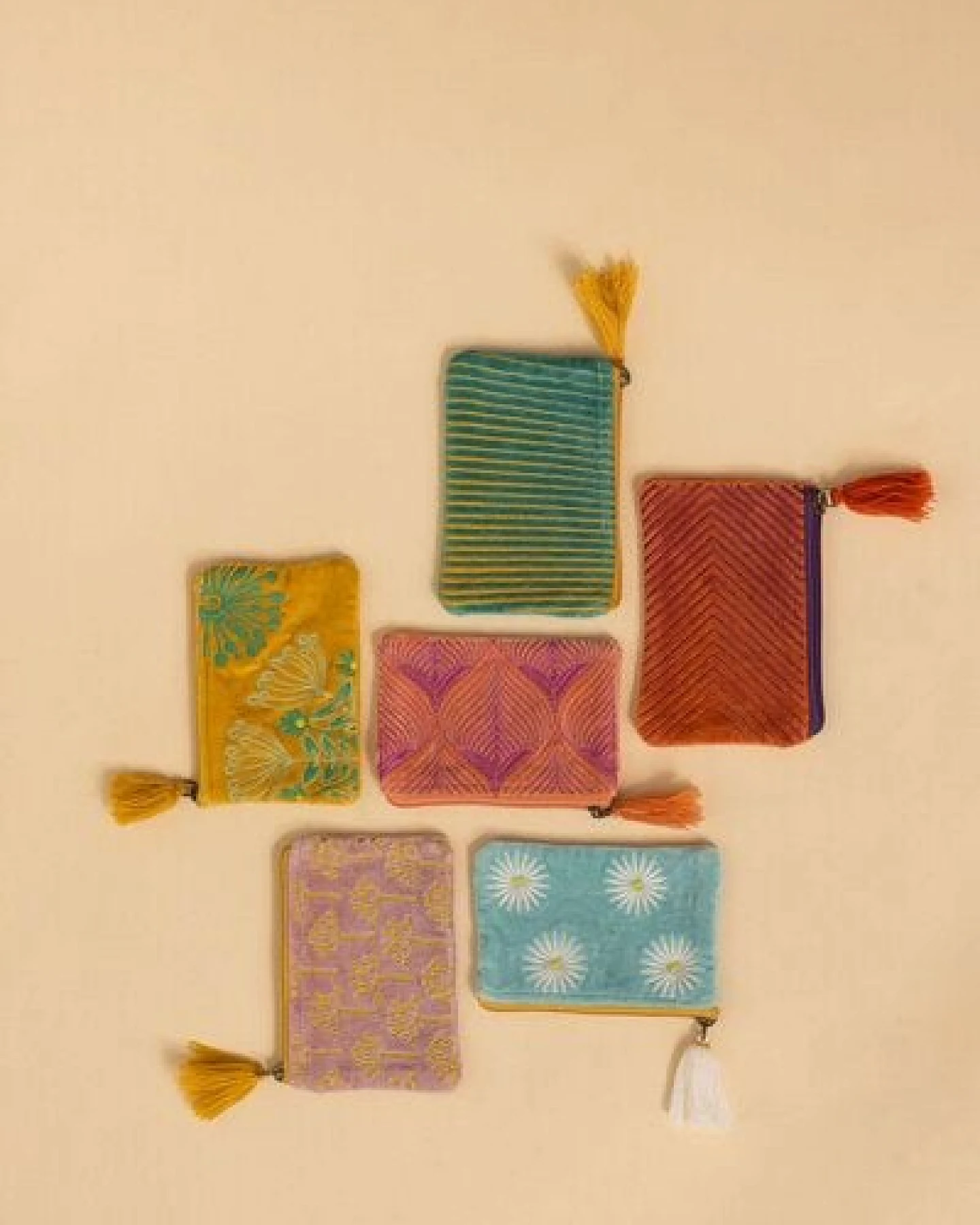 TRANQUILLO Samttäschchen in tollen Designs 16 x 10 cm – Ansicht 2