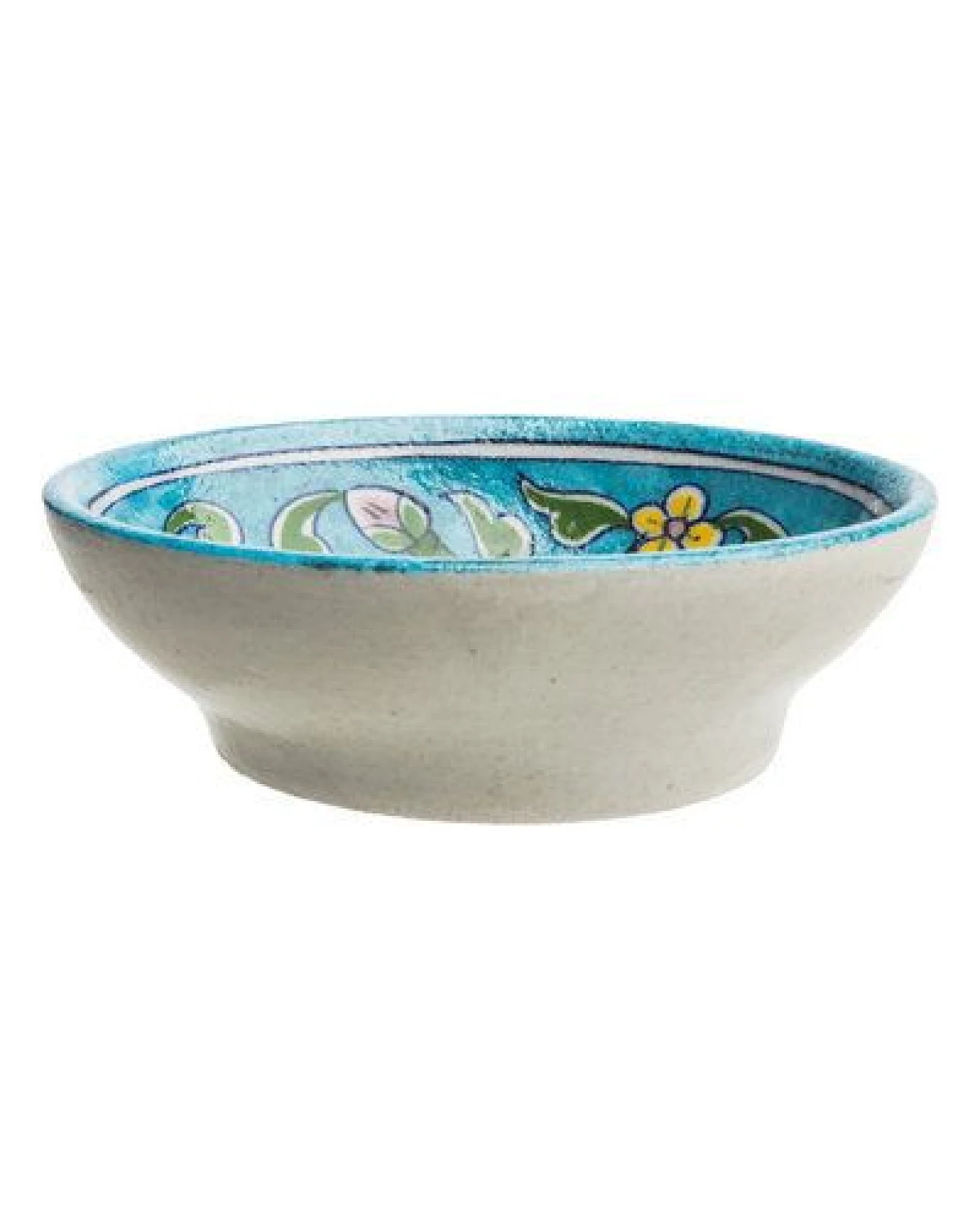 TRANQUILLO Blue Pottery Seifenschale von Hand geformt und bemalt – Ansicht 2