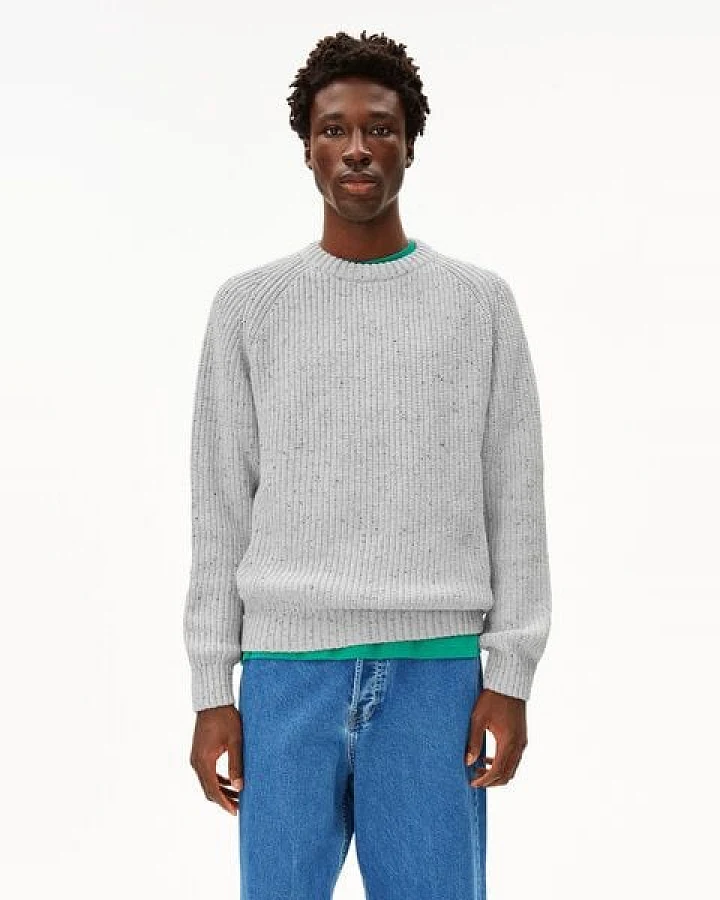 ARMEDANGELS KIAANO TWEED Herren Pullover aus recyclem Bio-Woll Mix