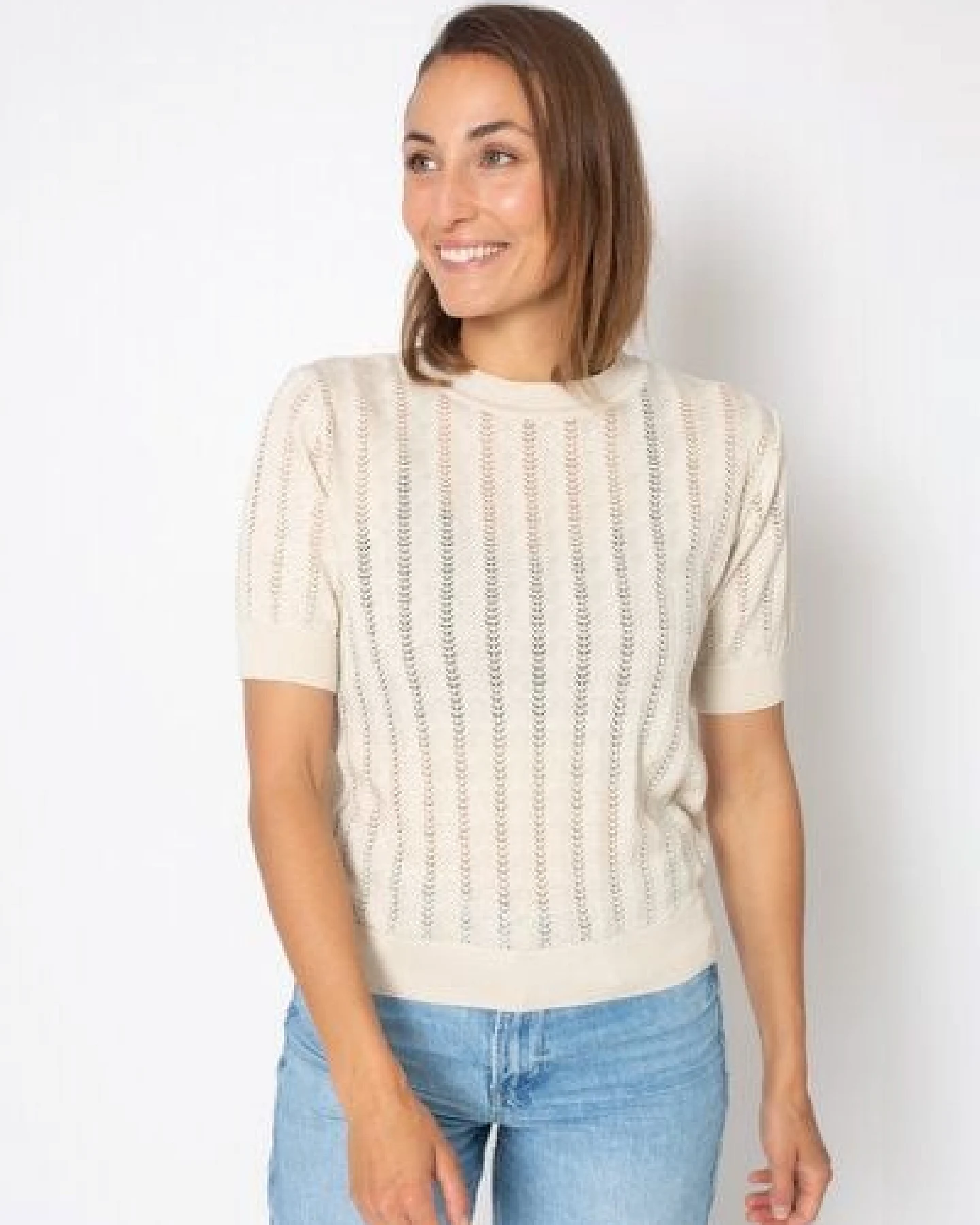 Zerum Strick-Shirt Viola – Ansicht 3