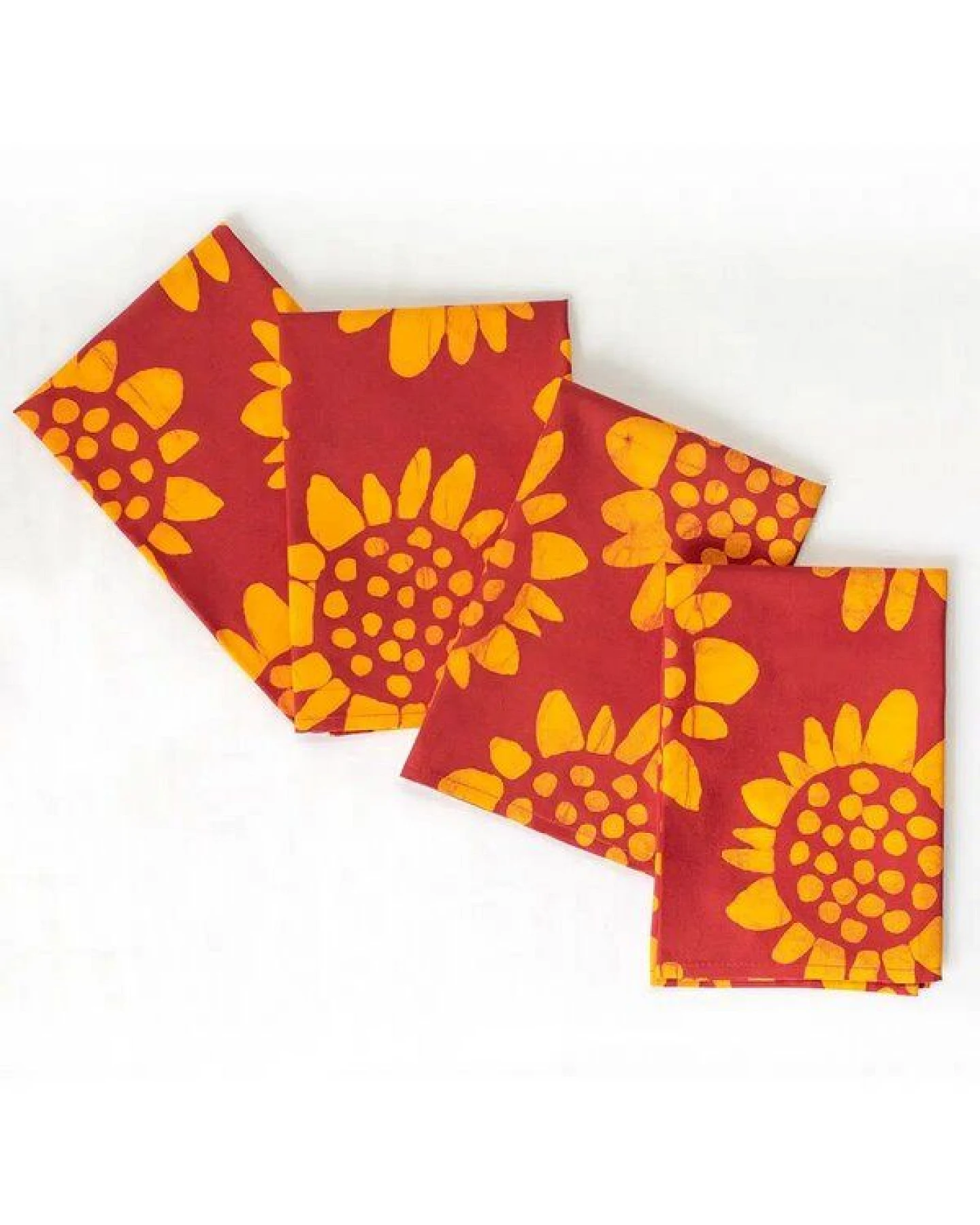 Global Mamas 4er-Set Servietten aus Biobaumwolle, Fair Trade und handgemacht – Ansicht 3