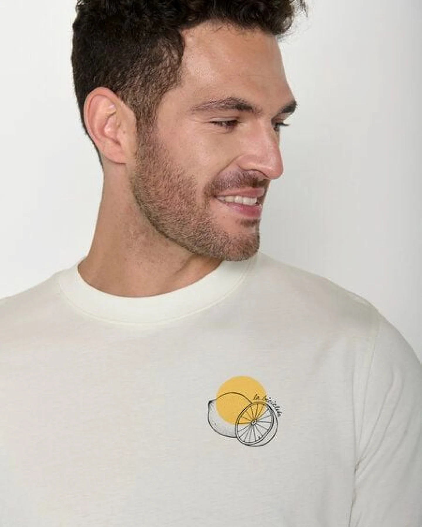 GREENBOMB La Bicicleta Crisp - Sportliches Longsleeve / hochwertiger Print / GOTS / Fair & Vegan – Ansicht 2