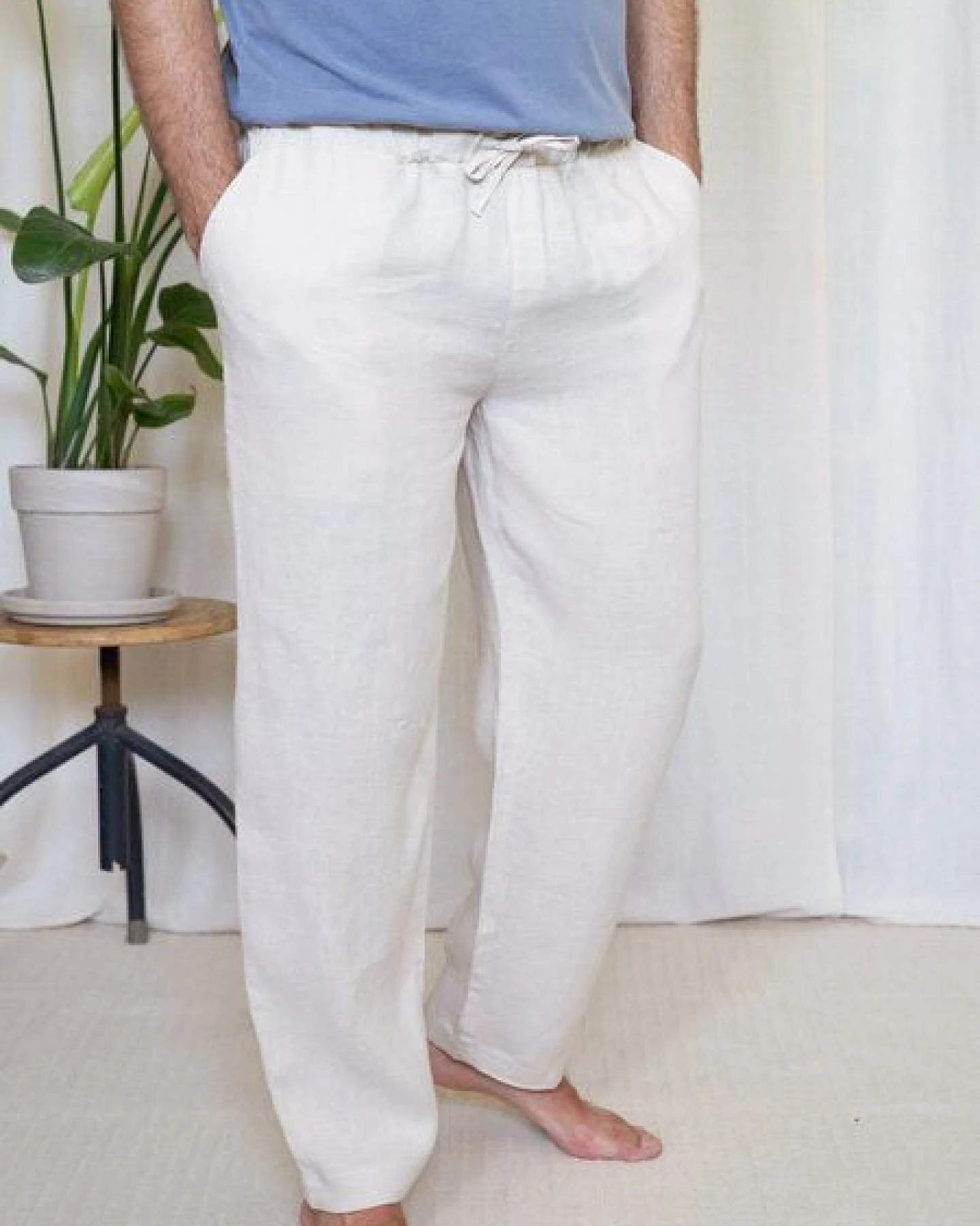 FUXBAU Männer Leinenhose – Ansicht 4