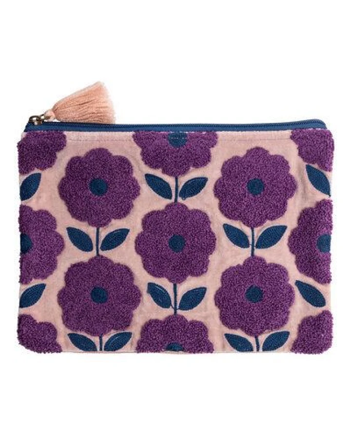 TRANQUILLO Samttäschchen floralen Designs 26 x 18 cm (BAG273, BAG274, BAG304, BAG305)