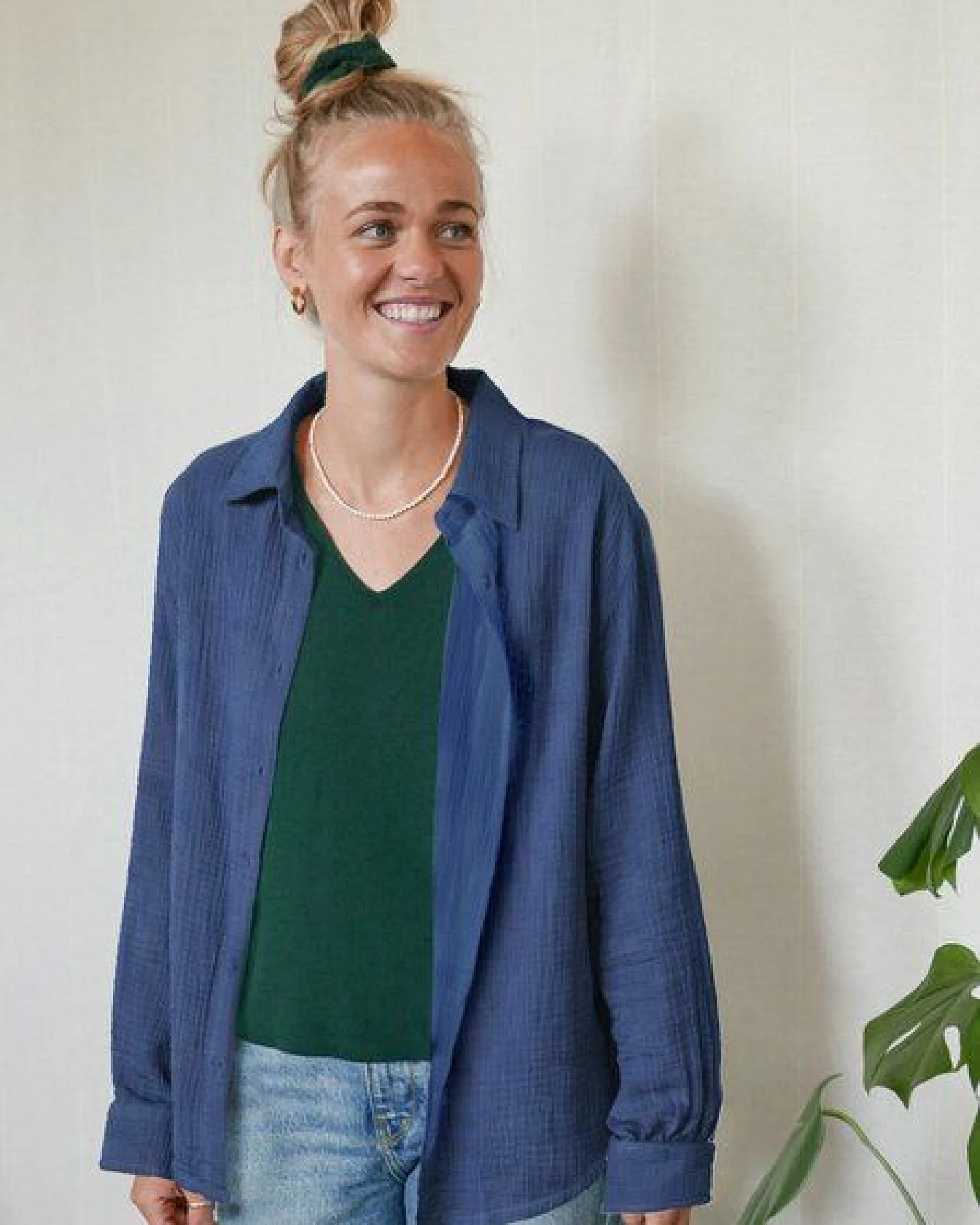 FUXBAU Frauen Musselinbluse – Ansicht 2