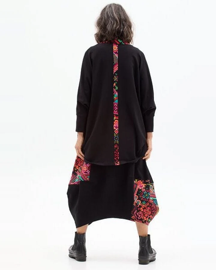 Stripe Cardigan – Cape – Jäckchen – Oversize aus Modalmix – fair produziert in EU – KOKOworld Print