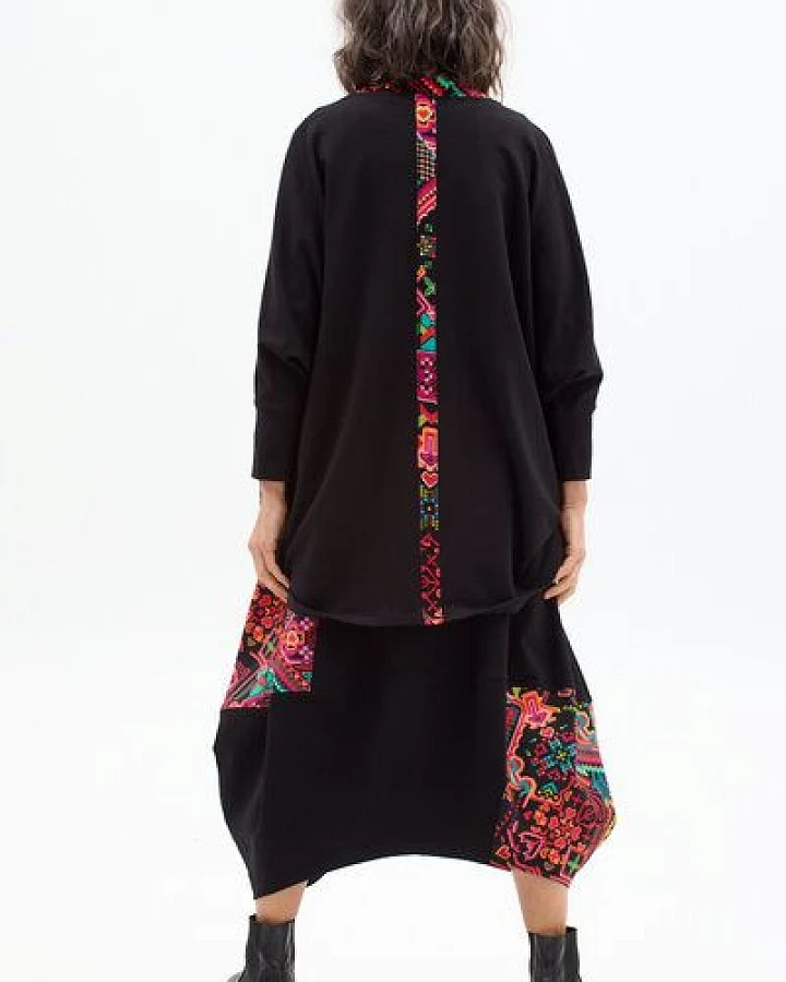 Stripe Cardigan – Cape – Jäckchen – Oversize aus Modalmix – fair produziert in EU – KOKOworld Print