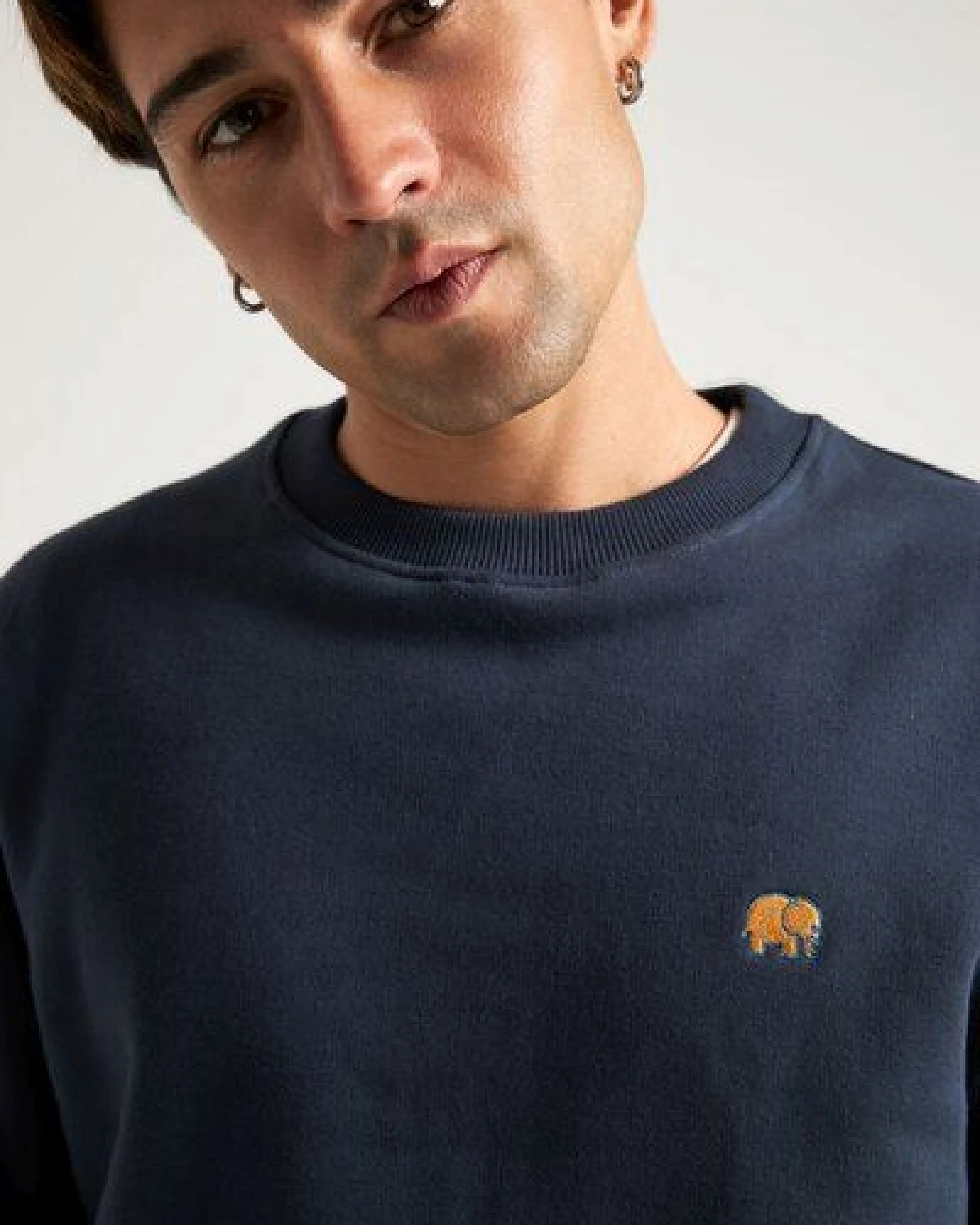 Organic Essential Sweatshirt Trendsplant Blue – Ansicht 3