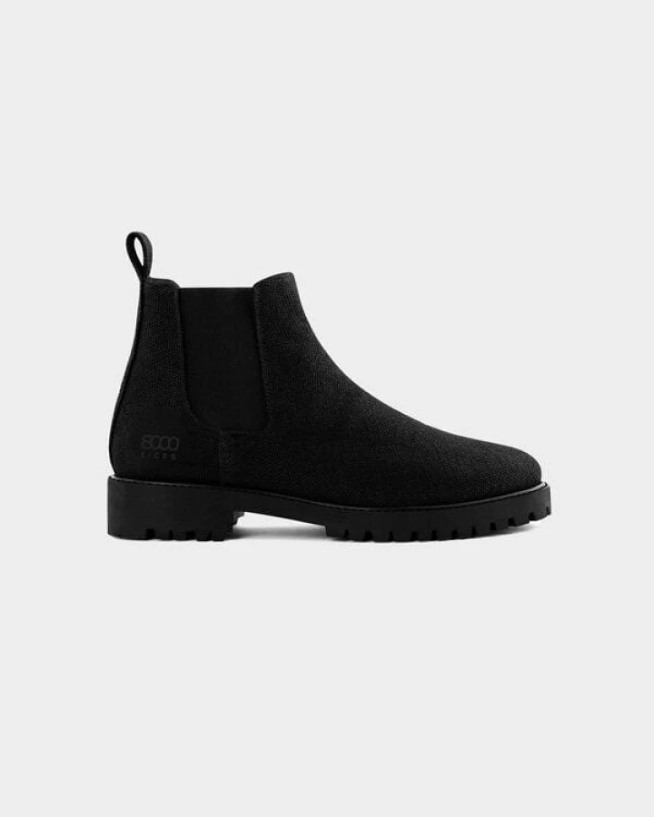 8000Kicks Der Crossover-Hanf-Chelsea in komplett Schwarz