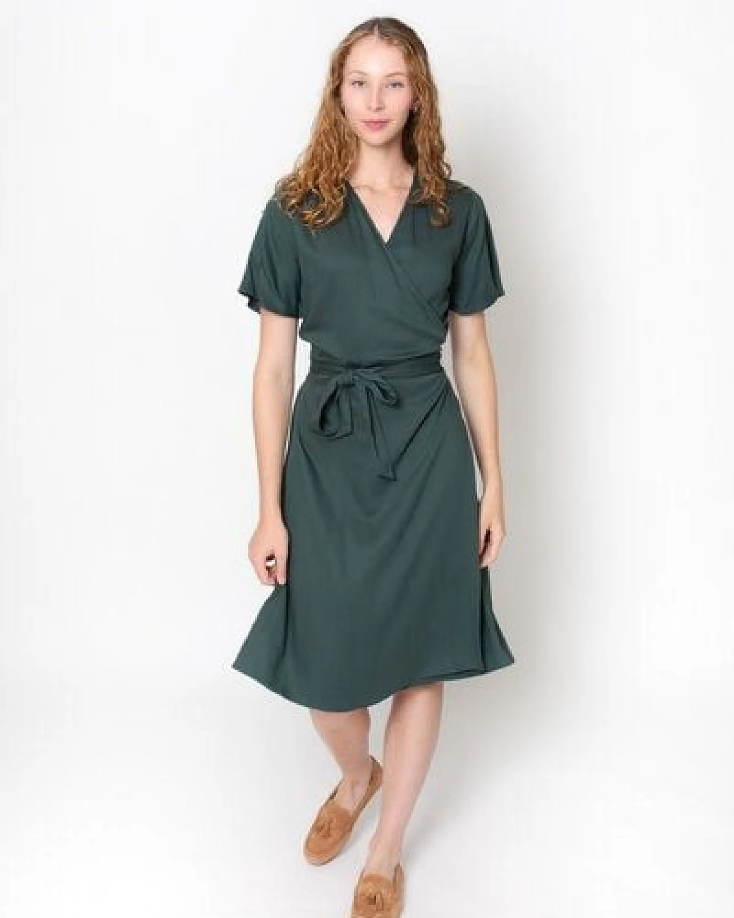 Zerum Tencel Wickelkleid Modell: Suki – Ansicht 2