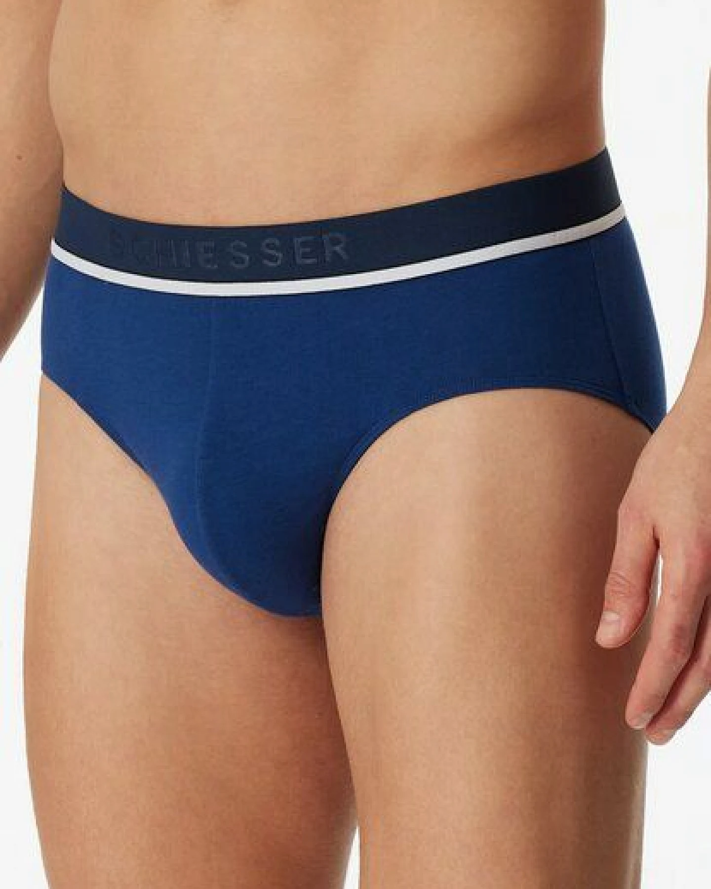 Schiesser 3er Pack Herren Slips Webgummibund Biobaumwolle 95/5 – Ansicht 4