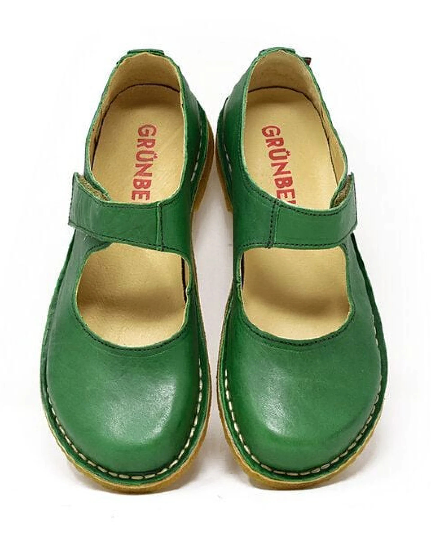Grünbein Shoes Spangen-Ballerinas Gerda Naturform lose Einlage grün – Ansicht 4