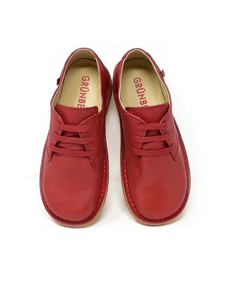 Grünbein Shoes Halbschuh Ella II Naturform rot