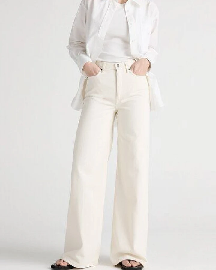MUD Jeans Damen Jeans "Sara High Loose - Natural"