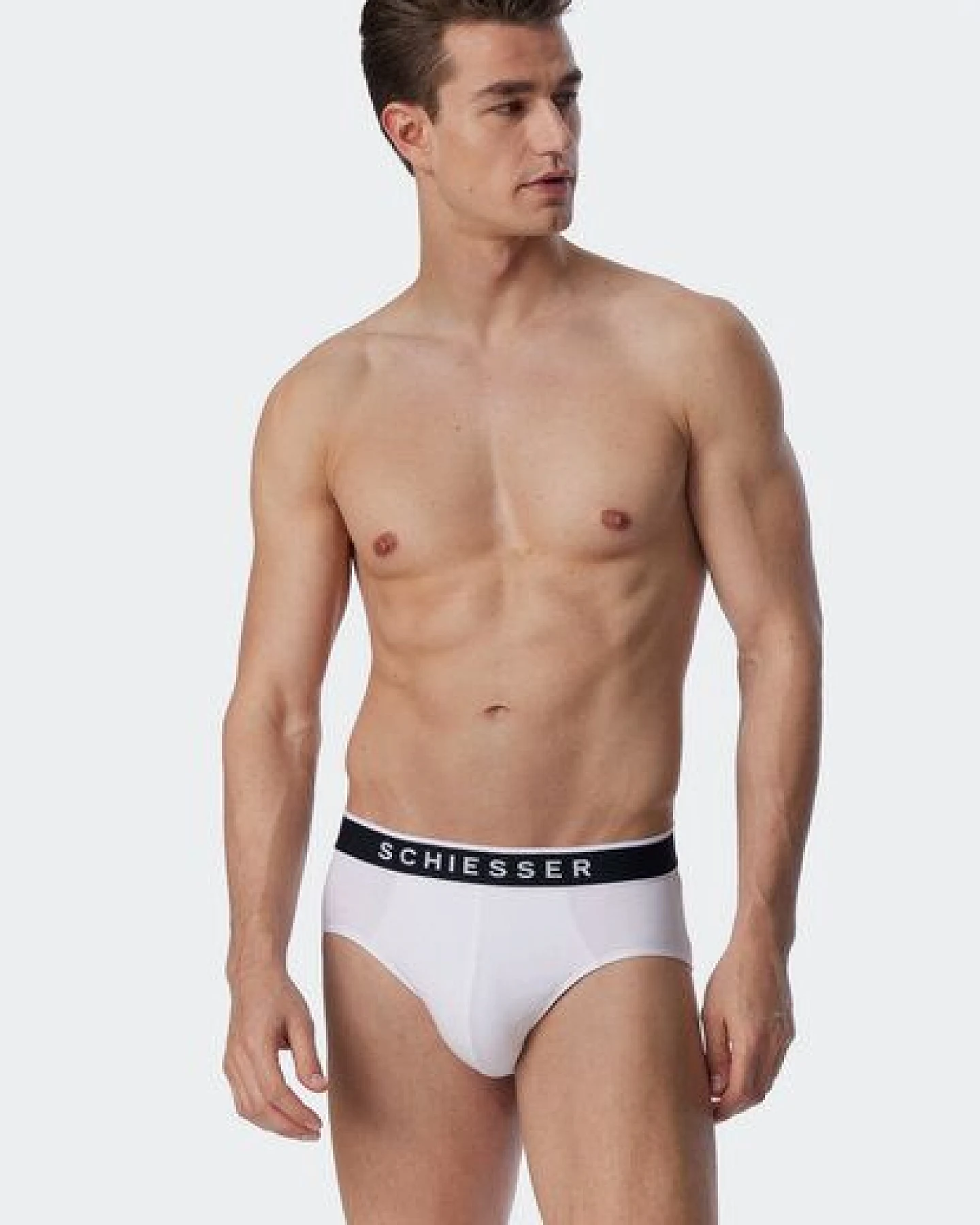 Schiesser 3er Pack Herren Slips Biobaumwolle 95/5 – Ansicht 2