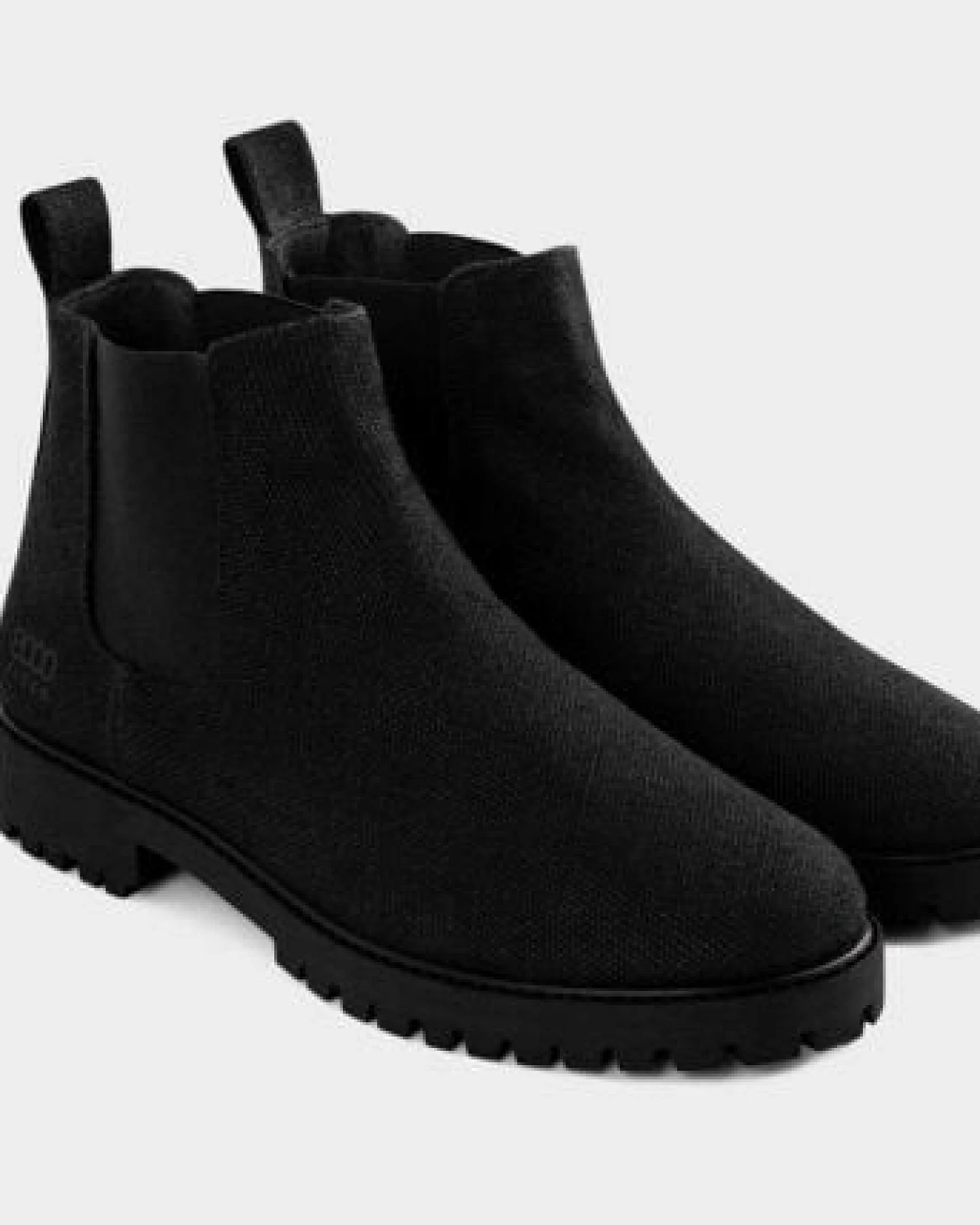 8000Kicks Der Crossover-Hanf-Chelsea in komplett Schwarz – Ansicht 2
