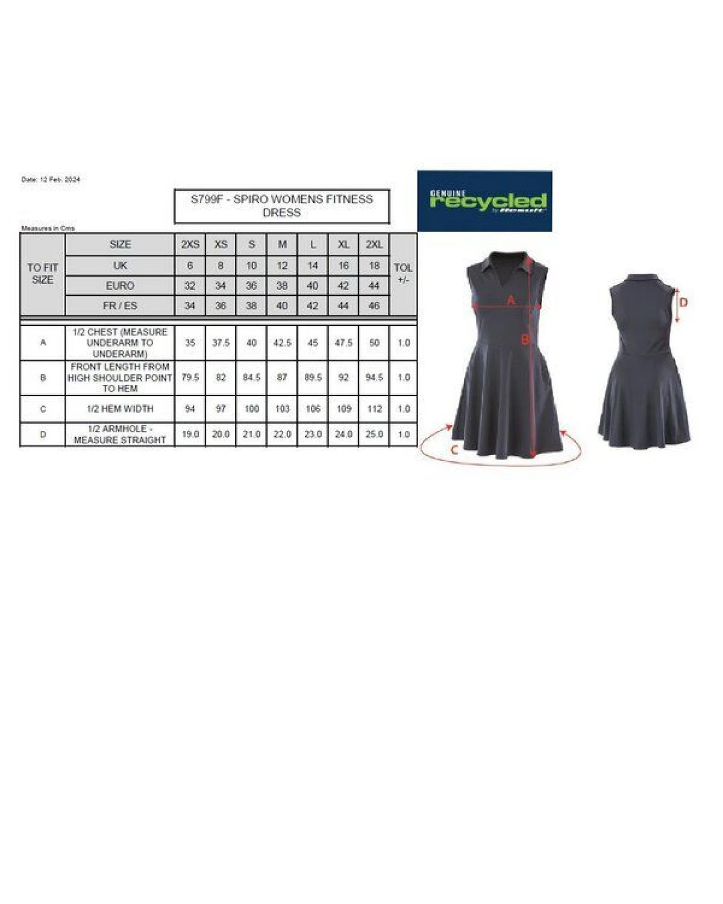 Result Genuine Recycled Recyceltes Fitnesskleid für Damen – Ansicht 4