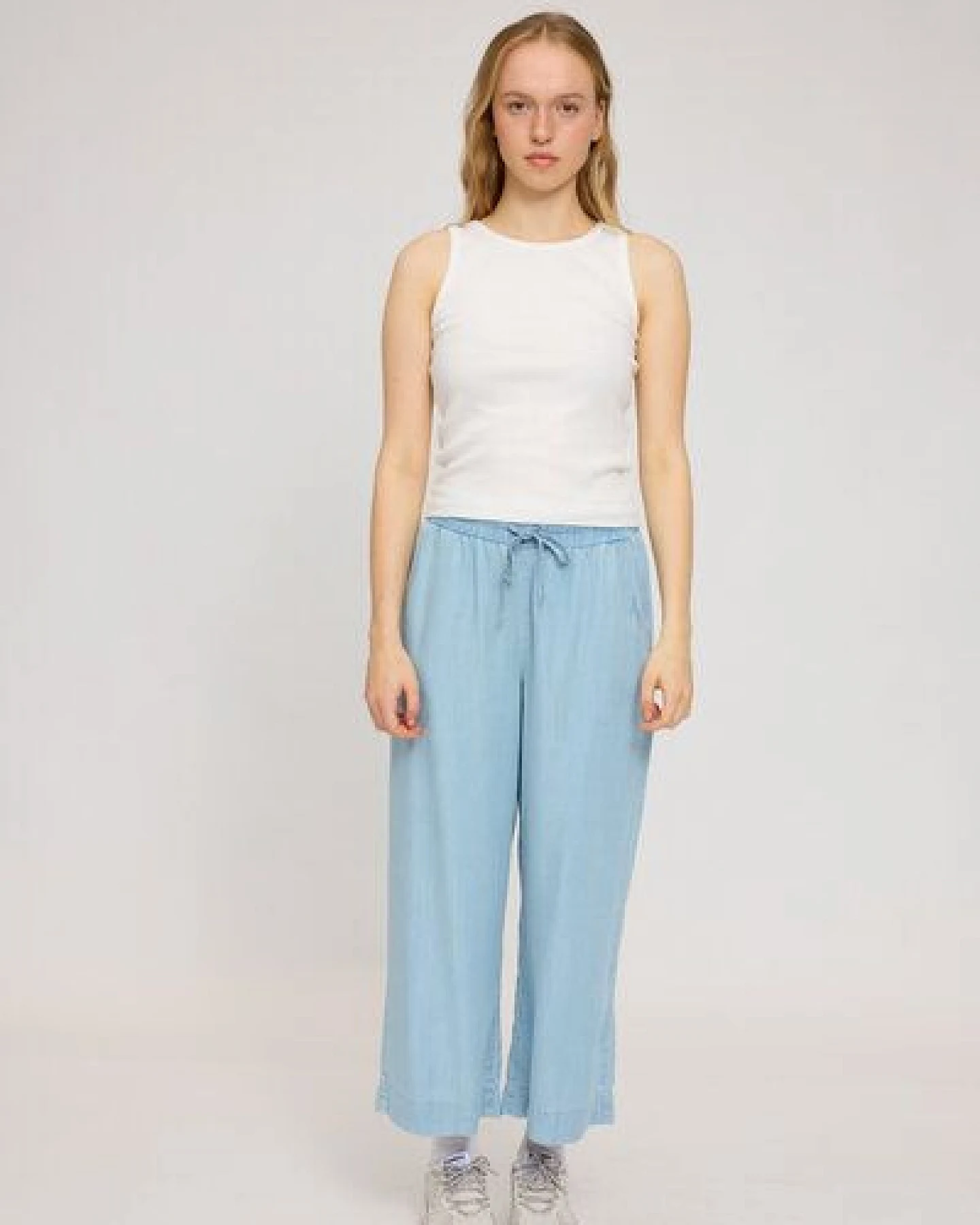 Mazine Weite Hose in Denim Look - aus Lyocell – Ansicht 3