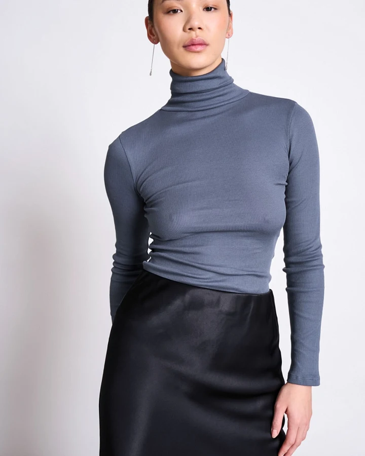 Longsleeve Turtelneck Chuva Grau