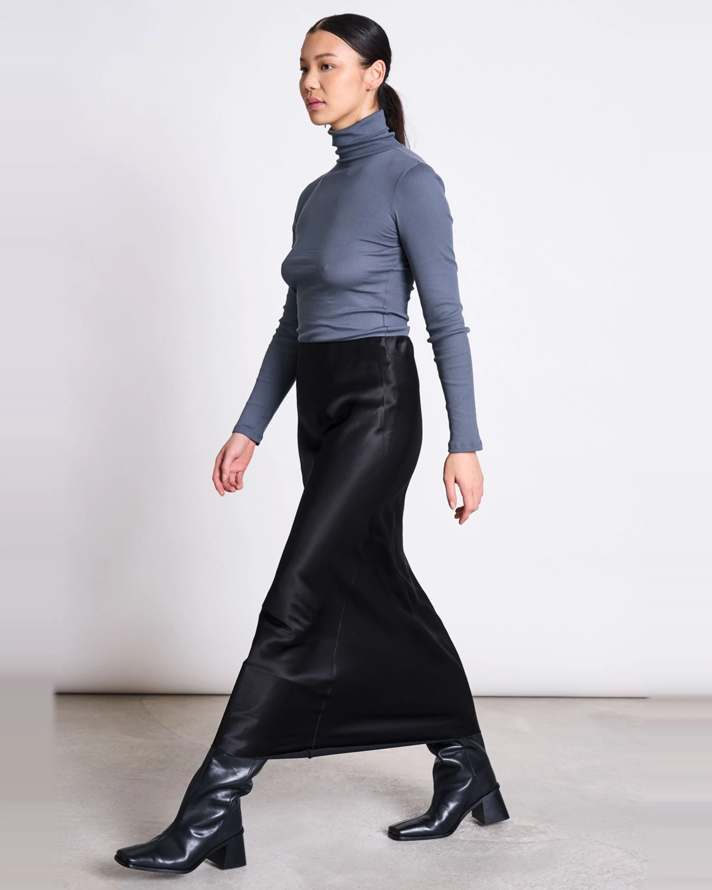 Longsleeve Turtelneck Chuva Grau – Ansicht 4