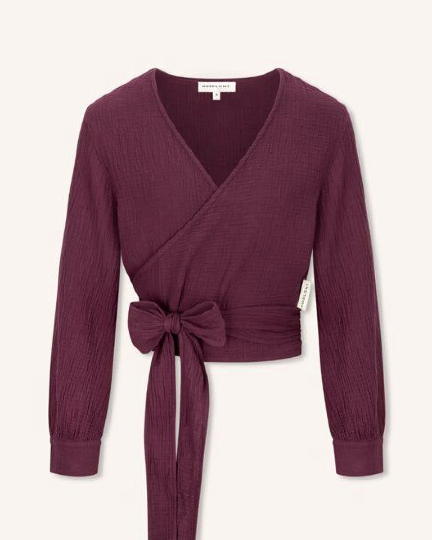 NORDLICHT Musselin Wickelbluse Freda aus 100% Bio-Baumwolle – Ansicht 2