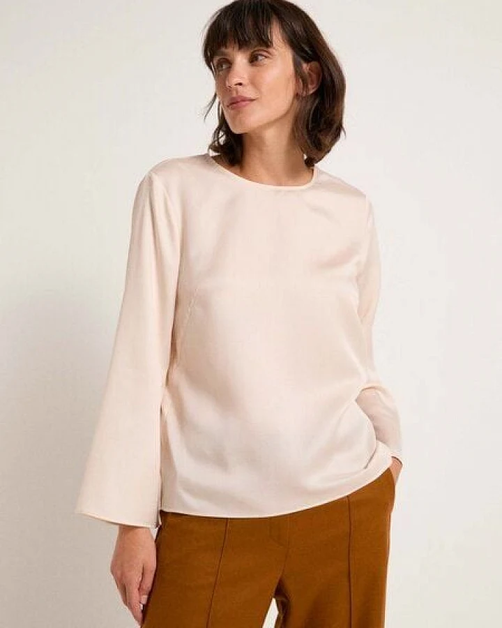 LANIUS Bluse mit Schlitzen aus TENCEL Lyocell